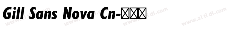 Gill Sans Nova Cn字体转换